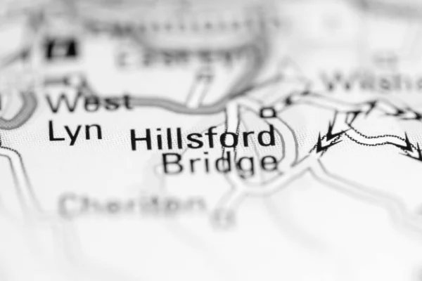 Ponte Hillsford Regno Unito Una Carta Geografica — Foto Stock