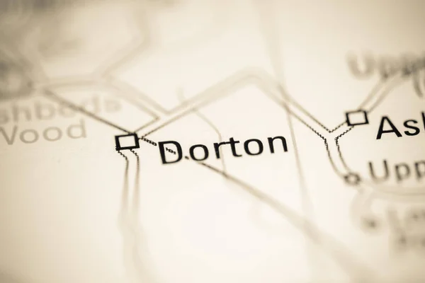 ドートン 地理地図上のイギリス — ストック写真