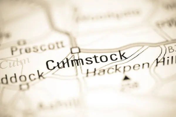 カルムストック 地理地図上のイギリス — ストック写真
