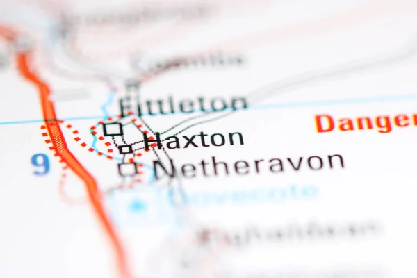 Haxton Reino Unido Sobre Mapa Geografia — Fotografia de Stock
