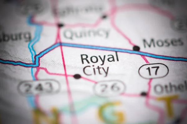 Royal City on a geographical map of USA