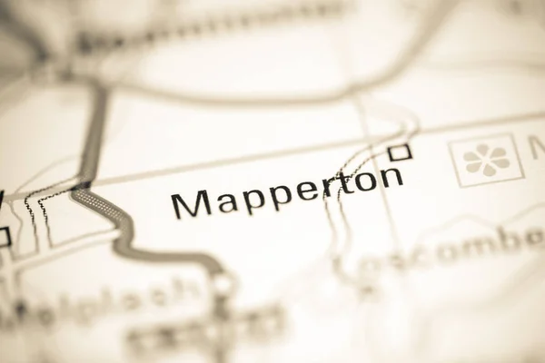 マッパートンだ 地理地図上のイギリス — ストック写真