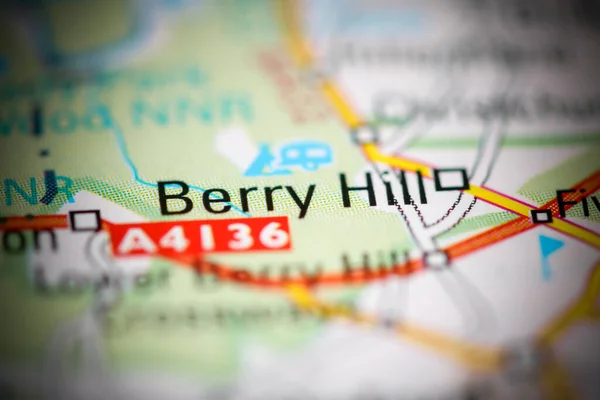 Berry Hill Reino Unido Mapa Geográfico — Foto de Stock
