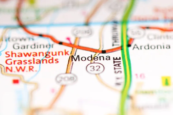 Modena Nova Iorque Eua Sobre Mapa Geografia — Fotografia de Stock