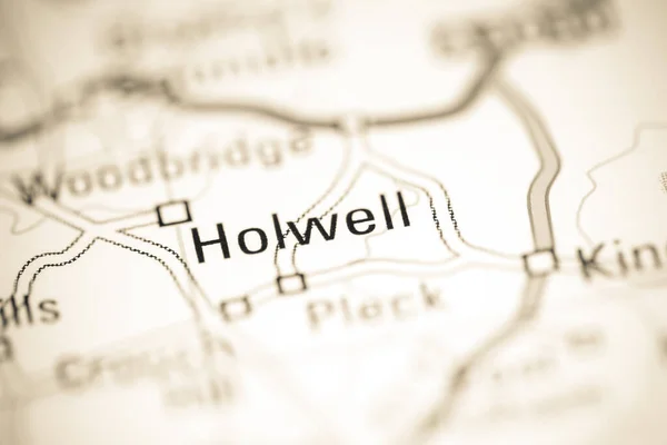 Holwell Zjednoczone Królestwo Mapie Geograficznej — Zdjęcie stockowe