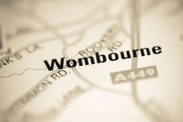 Wombourne Map United Kingdom — Stock Photo, Image