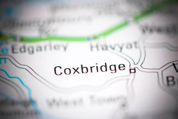 コックスブリッジ 地理地図上のイギリス — ストック写真
