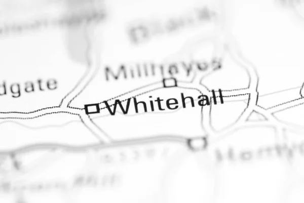 Whitehall Förenade Kungariket Geografisk Karta — Stockfoto