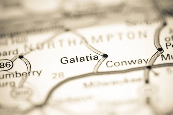Галатія Північна Кароліна Сша Географічній Карті — стокове фото
