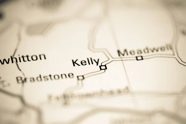 ケリー 地理地図上のイギリス — ストック写真