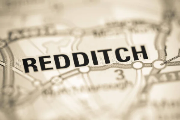 Redditch Reino Unido Sobre Mapa Geografia — Fotografia de Stock