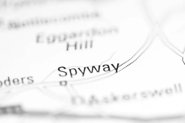 Spyway Royaume Uni Sur Une Carte Géographique — Photo