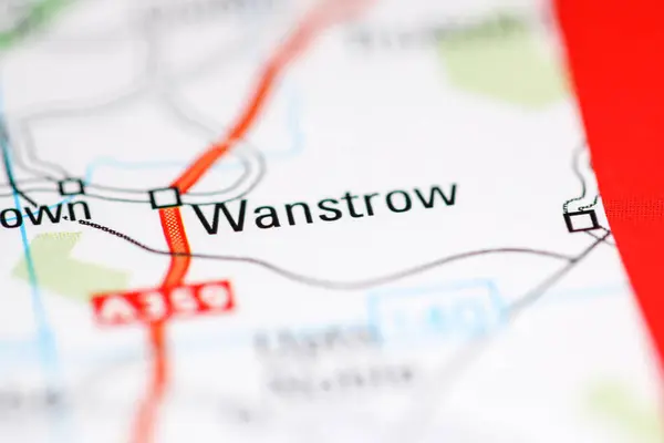 ワンストロー 地理地図上のイギリス — ストック写真