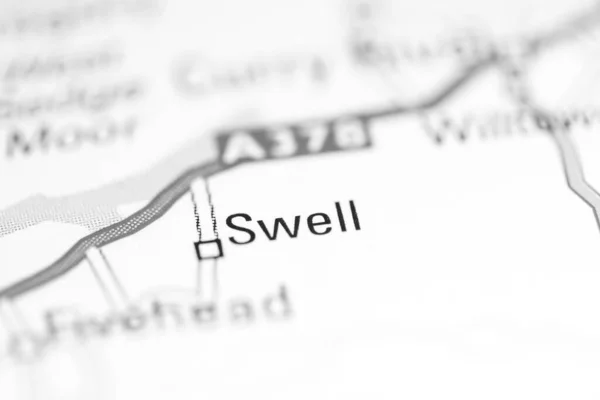 スウェル 地理地図上のイギリス — ストック写真