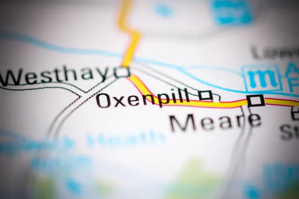 オキセンピル 地理地図上のイギリス — ストック写真