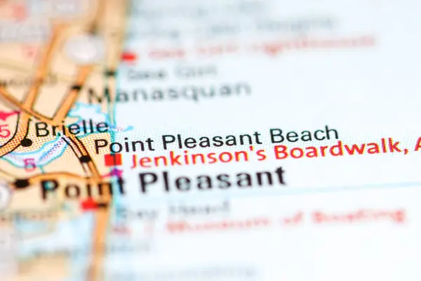 Point Pleasant Beach Nueva Jersey Eeuu Mapa Geográfico — Foto de Stock