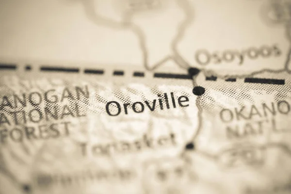 Oroville Mapa Geográfico Estados Unidos — Foto de Stock