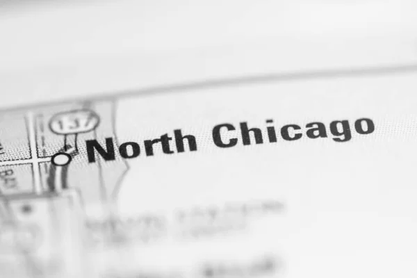 North Chicago on a map of the United States of America