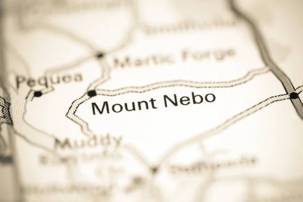 Mount Nebo. Pennsylvania. USA on a geography map