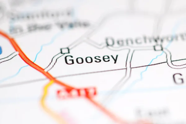 Goosey Regno Unito Una Carta Geografica — Foto Stock