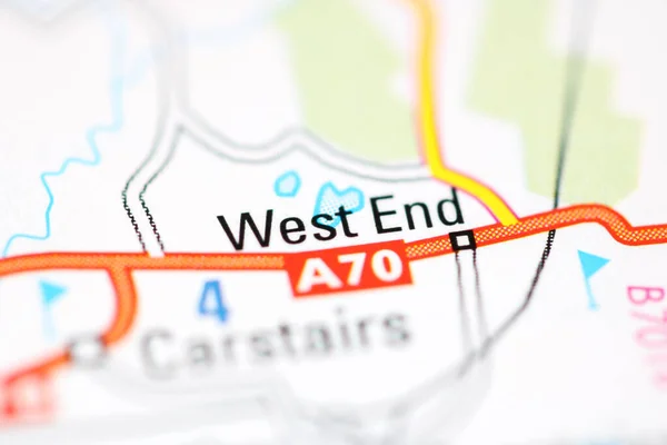 英国の地理地図上の西 End — ストック写真