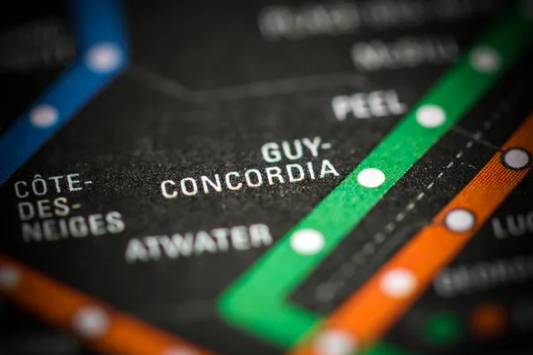 Guy Concordia Montreal Metro — Stock Photo, Image