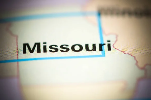 Missouri Missouri Stati Uniti Una Mappa Geografica — Foto Stock