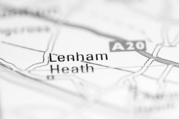 Lengham Heath Велика Британія Географічній Карті — стокове фото