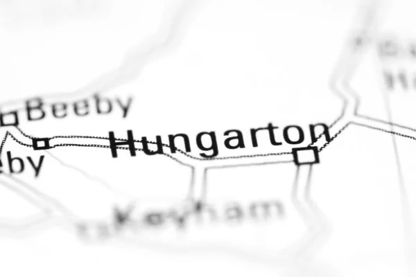 イギリスの地理地図上のハンガートン — ストック写真
