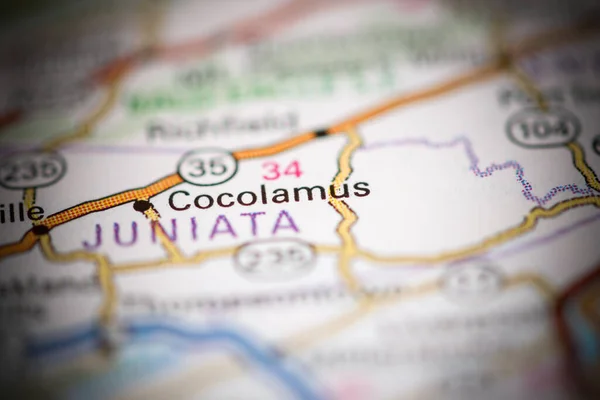 Cocolamus Pennsylvania Eeuu Mapa Geográfico — Foto de Stock