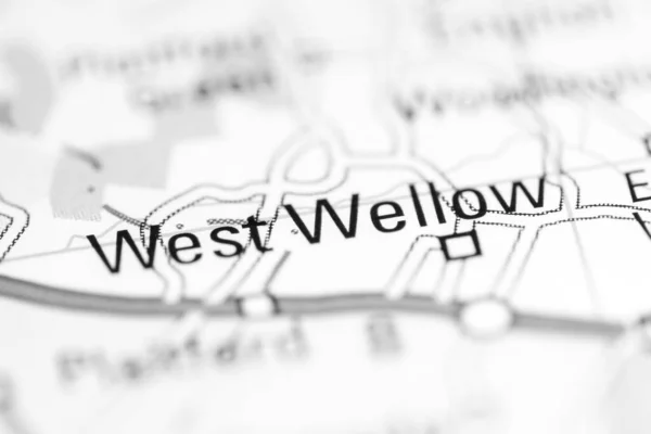 West Wellow Reino Unido Mapa Geográfico —  Fotos de Stock