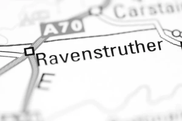 Ravenstruther Γεωγραφικό Χάρτη Του Ηνωμένου Βασιλείου — Φωτογραφία Αρχείου