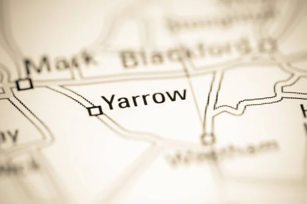 Yarrow Birleşik Krallık Coğrafya Haritasında — Stok fotoğraf