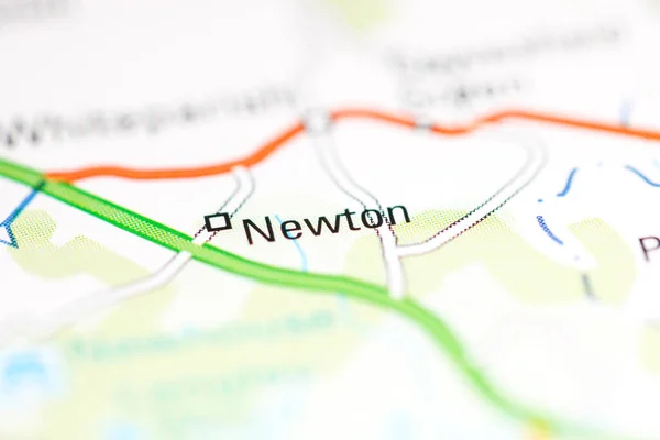 Newton Reino Unido Sobre Mapa Geografia — Fotografia de Stock