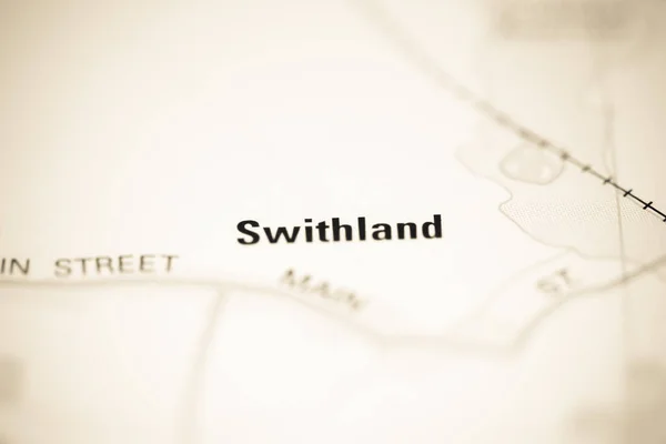 イギリスの地理地図上のスイス — ストック写真