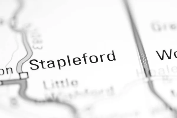 Stapleford Reino Unido Sobre Mapa Geografia — Fotografia de Stock