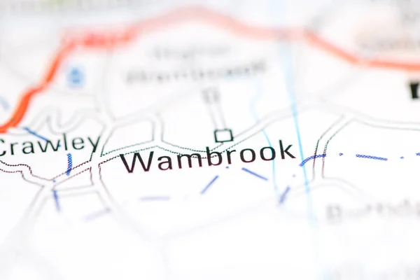 ワムブルックだ 地理地図上のイギリス — ストック写真