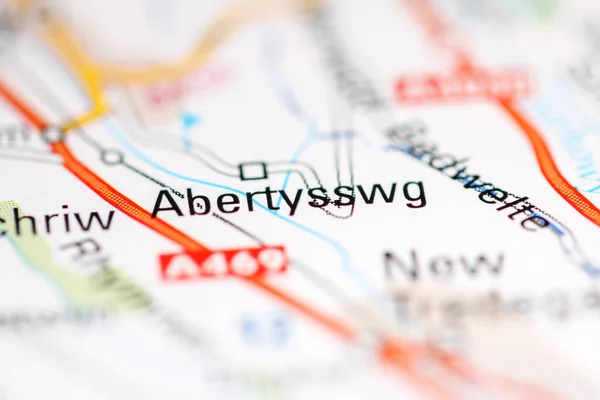 アバーティスワッグ 地理地図上のイギリス — ストック写真