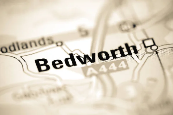 Bedworth Mapa Geográfico Reino Unido — Fotografia de Stock