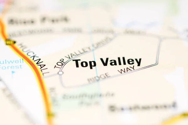 Top Valley on a geographical map of UK