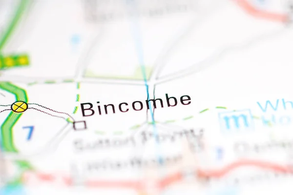 ビンコム 地理地図上のイギリス — ストック写真