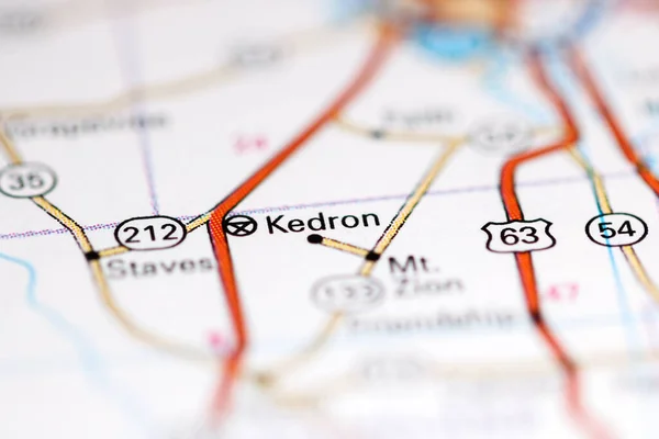 ケドロン アーカンソーだ 地理地図上のアメリカ — ストック写真