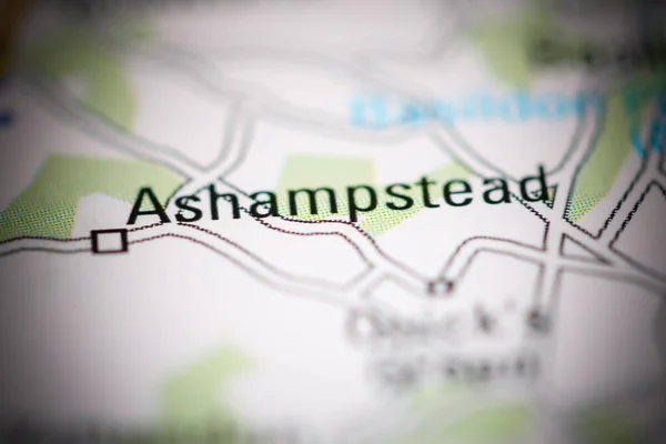 アシャンプステッド 地理地図上のイギリス — ストック写真