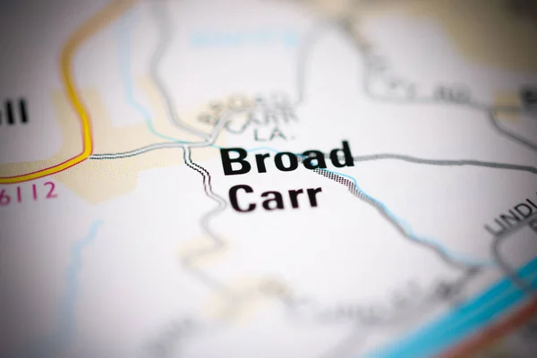 Broad Carr Mapa Geográfico Reino Unido — Fotografia de Stock