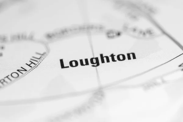 Loughton Sobre Mapa Reino Unido — Fotografia de Stock
