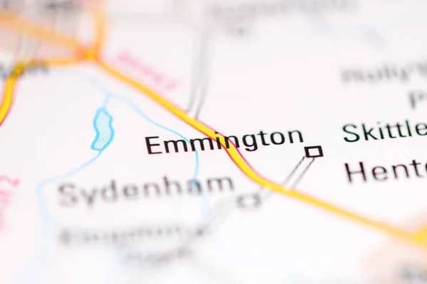 Еммінгтон Велика Британія Географічній Карті — стокове фото