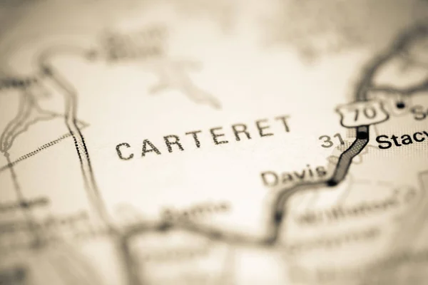 Carteret North Carolina Usa Geography Map — Stock Photo, Image