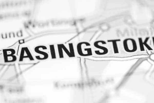 Basingstoke Reino Unido Sobre Mapa Geografia — Fotografia de Stock