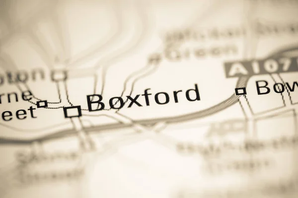 Boxford Reino Unido Sobre Mapa Geografia — Fotografia de Stock