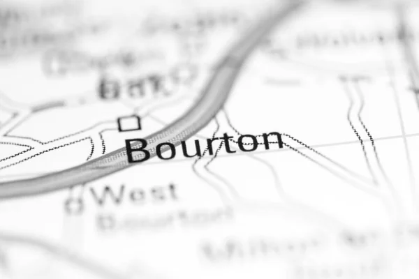 ボートン 地理地図上のイギリス — ストック写真
